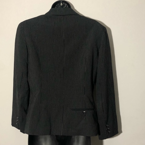 Barneys New York Striped Wool Blend Blazer 4 - Picture 5 of 8